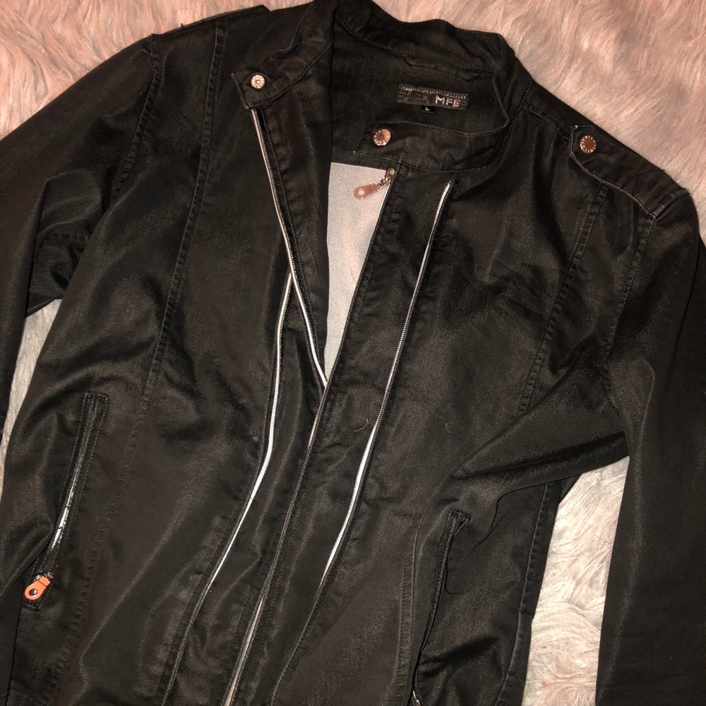 Black zip up jacket